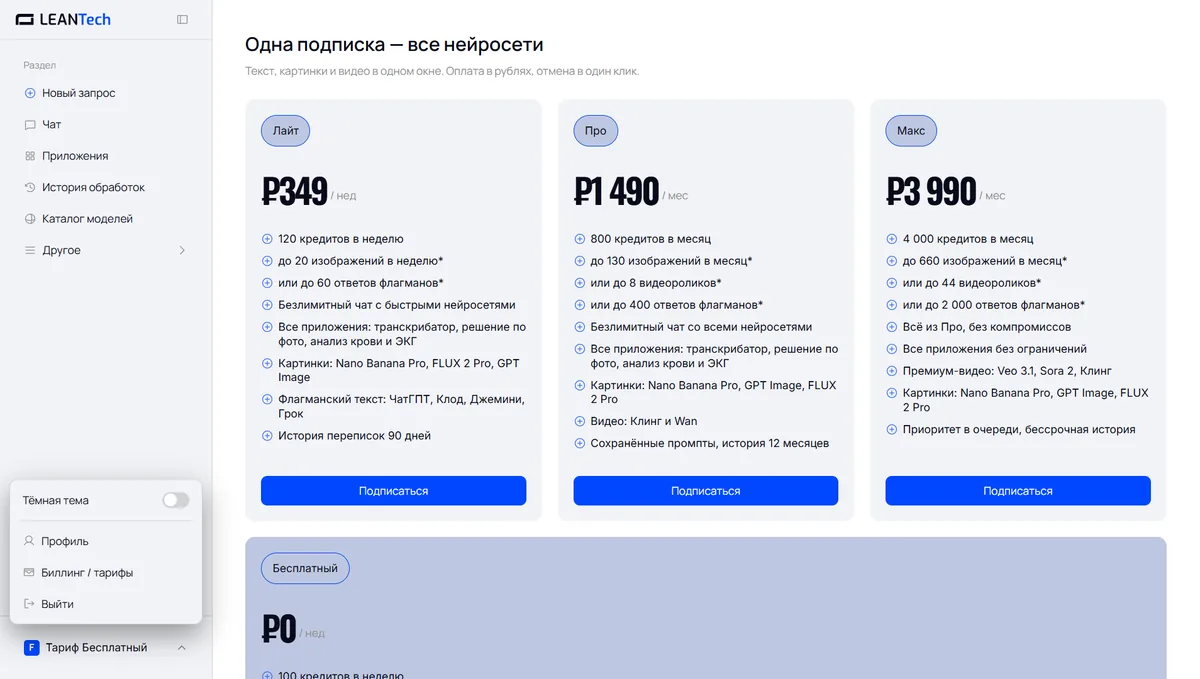 Оплата Claude AI картой РФ